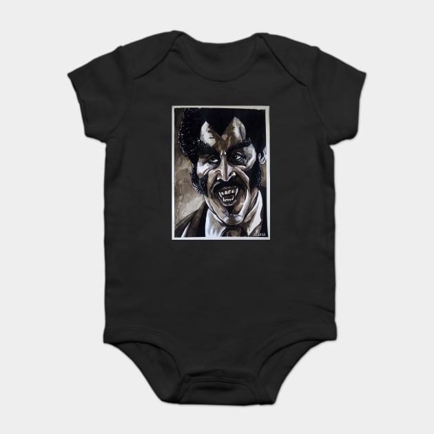 Blacula "Barbarity" portrait (original) Baby Bodysuit by StagArtStudios